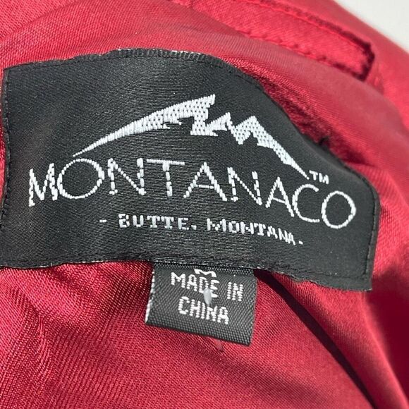 Montanaco Womens Hooded Vest Sherpa Pom Pom Drawcord Polyester Black Size Medium - Picture 4 of 8